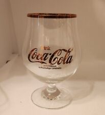 German TRINK Coca-Cola Schutzmarke Koffeinhaltige Limonade Glasses Gold Pedestal picture