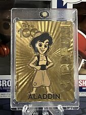 2023 Card Fun Disney 100 Joyful Aladdin Black Gold 1/1 Parallel #D100-GP62 picture