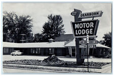 c1950's Air-Con Motel Dearborn Motor Lodge Michigan MI Vintage Postcard picture