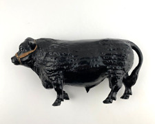 Breyer Walking Hereford Black Angus Bull Cow Rough Full Coat #72 Glossy picture