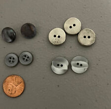 LOT of Vintage Buttons Gray & Silver Lot Of 4 Matching Sets picture