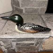 Boyds Collection Wooden Loon Duck Decoy Signed by G. Lowenthal 1982-87 picture