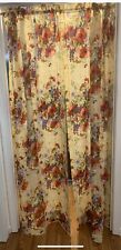 Vintage Curtains 4 Panels JCPenney Floral Penn-Prest 81x41 Never Used 1970s picture
