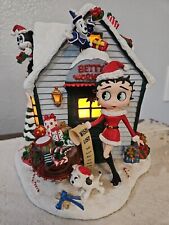 Betty Boop’s Christmas Lighted Workshop  Danbury Mint Tested Rare picture