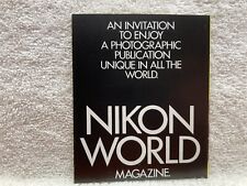 1970s 1980s Nikon World Magazine Subscription Advertisement Flier Camera Vtg picture