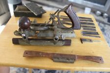 Antique Stanley Combination plane No 45 Woodworking Rosewood Nickel w/13 Blades picture