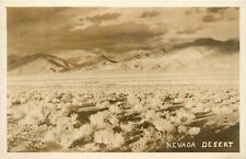 RPPC Postcard Nevada Desert Shadows, Posted Carlin NV Elko County picture