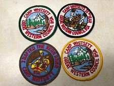 Lot of 4 Camp Whitsett Camp Patches 35th Anniv, Kern River, Etc. picture