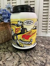 VTG 64 oz WHIRLEY HOT RODS COUPE INSULATED TRAVEL MUG Straw Cap Lid XM-52/64 picture