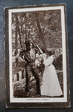 1905 postcard Military Lovers Inspection Arms P.J. Plant embossed romance humor picture