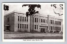 Lake Worth FL-Florida, Panoramic Public High School Antique Vintage Postcard picture