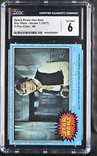 NOT OPC MISLABEL TOPPS 1977 Star Wars #4 Space Pirate Han Solo CGC 6 EX NM SHARP picture