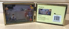 Empress Gold Tone Embossed Double Picture Frame - For 5x3.5