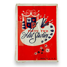 SEALED 1950s Fifty-Two 52 Art Studies Risque Playing Card Deck with Tax Stamp picture