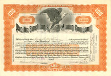 Pacific Smelting and Mining Company - Stock Certificate (Green - 1914) picture