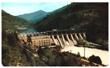 POWER DAM ON KOOTENAY RIVER AT BRILLIANT,BC,CANADA.VTG POSTCARD*C8 picture