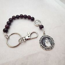 St Edith Stein Red Decade Rosary Cabochon Pendant Handmade Photo Pocket Clip picture
