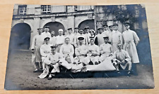 Postcard WW1 German Soldiers Wounded At Hospital Doctors Nurses picture