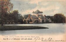 Skating Pavilion Belle Isle Park Detroit MI Michigan 1907 UDB Postcard 4954 picture