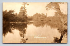 RPPC Picturesque Spot Near Stroudsburg PA Lake View Postcard picture
