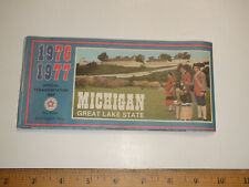 1976 - 1977 Michigan Great Lake State - Official Transportation Travel Road Map picture