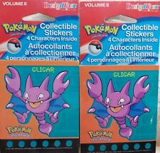 Pokemon Gligar Design Ware Stickers 4 Pack 2000 Volume II NOS lot of 2 picture