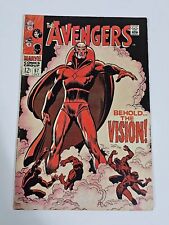 Marvel Avengers 57 Comic Book Signed by Roy Thomas First Appearance of Vision picture