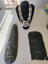Antique African Mask And jewelry Estate Find  picture