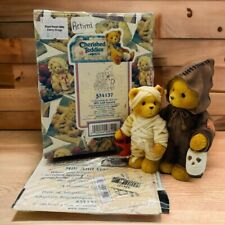 1999 Cherished Teddies 534137 Milt & Garrett Mummy Halloween Bear Figurine picture