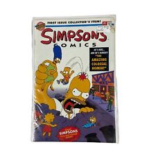 Simpsons Comic Issue 1 1993 With Poster Bongo Amazing Colossal Homer picture