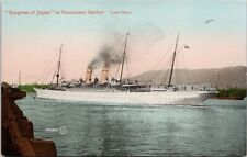 Ship 'Empress of Japan' Vancouver Harbour BC British Columbia c1909 Postcard H56 picture