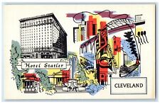 c1940 Exterior View Hotel Statler Euclid Ave. Cleveland Ohio OH Vintage Postcard picture