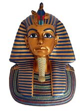 Egyptian Gold Mask of King Tut – A Colorful Collectible Figurine Resin Statue picture