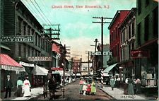 Church Street View New Brunswick New Jersey NJ UNP UDB Postcard D10 picture