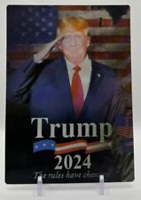 Trump 2024 3D Lenticular Motion Sticker Decal Peeker America First picture