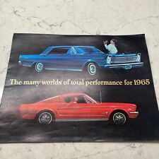 1965 Ford Galaxie Fairlane Falcon Mustang Thunderbird Dealer Sales Brochure picture