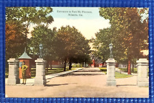 Vintage c1910 Entrance to Fort Mc Pherson Atlanta GA Postcard picture
