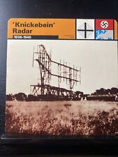 1977 edito-service WW2 german fact card knickebein radar picture
