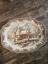 Johnson Brothers England Country Life Turkey Platter Plate 20 1/2