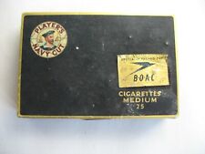 Vtg Players Navy Cut Medium 25 Cigarette Metal Box Tin BOAC British Airways CO picture