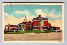 Wilmington DE-Delaware, Pierre S Dupont High School, Antique, Vintage Postcard picture