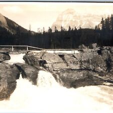 c1920s Field, BC, Canada Natural Bridge RPPC Byron Harmon Banff Photo A150 picture