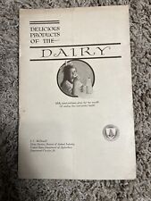 WW1 Era Brochure Delicious Products of the Dairy April 1919 picture