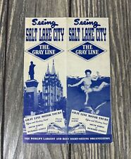 Vintage Seeing Salt Lake City The Gray Line Advertisement Motor Tours picture