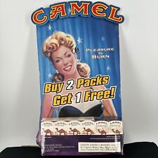 Vintage CAMEL Cigarettes Carton Store Display Advertising Standee 15 1/4