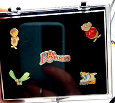 VINTAGE 1999 DISNEY THE RESCUERS PIN SET BERNARD, BIANCA, EVINRUDE AND ORVILLE picture