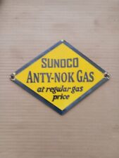 PORCELIAN SUNOCO  ENAMEL SIGN SIZE 6X8 INCHES picture