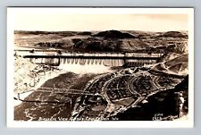 Coulee Dam WA-Washington RPPC, Birdseye View, Antique, Vintage Postcard picture