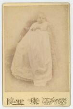 Antique Circa 1880s ID'd Cabinet Cute Card Baby Named Fred Donner Bloomsburg, PA picture