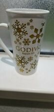 Godiva Chocolate Snowflake Holiday Mug Missing lid. picture